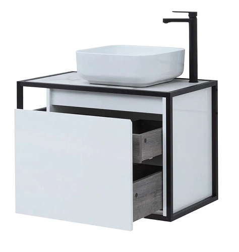 Тумба под раковину Aquanet Nova Lite Loft 75 R белый 00261649 Тумба под раковину Aquanet Nova Lite Loft 75 R белый 00261649