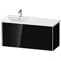Тумба под раковину Duravit XVIU XV41090B140 подвесная 121 см черный глянцевый Тумба под раковину Duravit XVIU XV41090B140 подвесная 121 см черный глянцевый