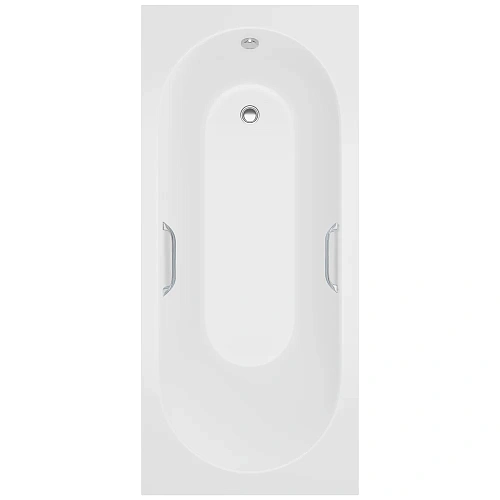 Ванна из искусственного камня Delice Bravo 180х70 DLR330064R-G глянцевая с ручками хром Ванна из искусственного камня Delice Bravo 180х70 DLR330064R-G глянцевая с ручками хром