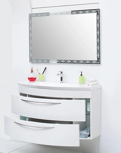 Тумба под раковину De Aqua Лонг 120 белый 00187921 Тумба под раковину De Aqua Лонг 120 белый 00187921