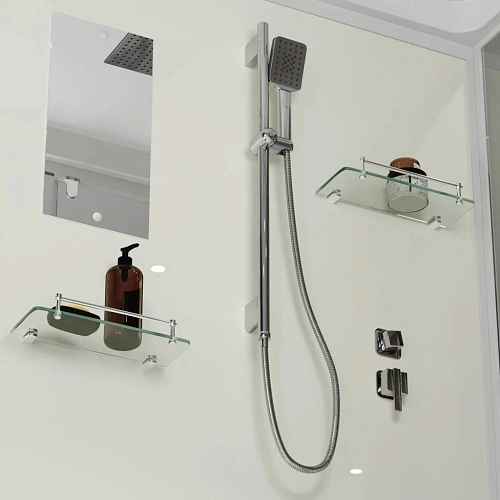 Душевая кабина Niagara Standart ST100/80/15Q (100х80х215) прямоугольник, поддон 15см, распашная, проф.белый Душевая кабина Niagara Standart ST100/80/15Q (100х80х215) прямоугольник, поддон 15см, распашная, проф.белый