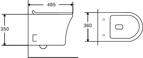 Комплект Унитаз подвесной STWORKI Дублин Db-01UP безободковый + Система инсталляции для унитазов STW 555163 Комплект Унитаз подвесной STWORKI Дублин Db-01UP безободковый + Система инсталляции для унитазов STW 555163