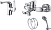 Комплект смесителей D&amp;K DA1360001SET (DA1362101,DA1363201)