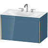 Картинка анонса товара «тумба с раковиной duravit xviu xv4610tb147c 80 см каменно-синий глянцевый»