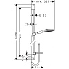 Душевой гарнитур Hansgrohe Raindance Select E 120 3jet/Unica S Puro 26621400 Душевой гарнитур Hansgrohe Raindance Select E 120 3jet/Unica S Puro 26621400