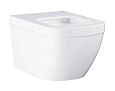 Детальная картинка товара «унитаз подвесной grohe euro ceramic (39328000) без сиденья альпин-белый»