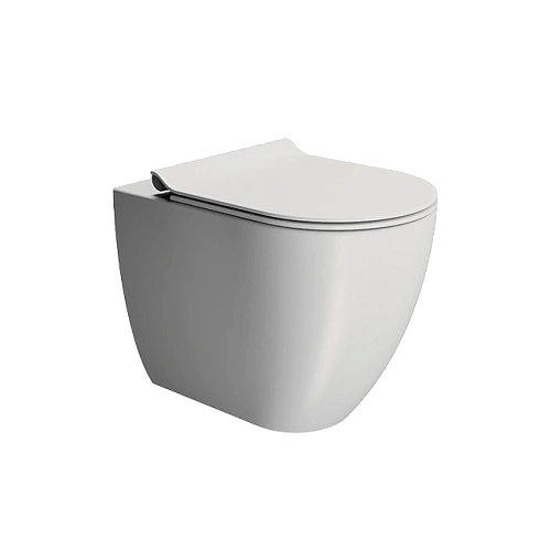 Унитаз приставной GSI PURA безободковый Swirlflush белый матовый (881009) без сиденья Унитаз приставной GSI PURA безободковый Swirlflush белый матовый (881009) без сиденья