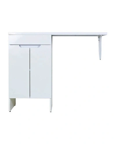 Тумба с раковиной Orange Sistema STD-110TUW+RAL напольная, левая 110 см под стиральную машину, белый Тумба с раковиной Orange Sistema STD-110TUW+RAL напольная, левая 110 см под стиральную машину, белый