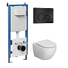 Комплект инсталляции GROSSMAN 900.K31.01.000 с клавишей смыва 700.K31.05.21M.21M и унитазом GROSSMAN GR-4411S арт.97.4411S.05.21M