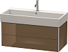 Картинка анонса товара «тумба под раковину duravit xsquare xs419606161 подвесная 98 см коричнево-оливковый глянцевый»