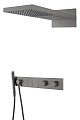 Душевая система Boheme ZODIAC с термостатом GUN METAL встраиваемая 133-GM Душевая система Boheme ZODIAC с термостатом GUN METAL встраиваемая 133-GM