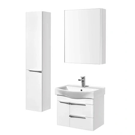 Зеркальный шкаф Aquaton Беверли 65 белый 1A237002BV010 Зеркальный шкаф Aquaton Беверли 65 белый 1A237002BV010