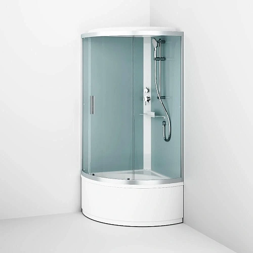 Душевая кабина AM.PM X-Joy W88C-401A-090WT 90x90, четверть круга, профиль белый, стекло прозрачное Душевая кабина AM.PM X-Joy W88C-401A-090WT 90x90, четверть круга, профиль белый, стекло прозрачное