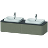 Картинка анонса товара «тумба под раковину duravit happy d.2 plus hp4936b9292 подвесная 160 см серый камень»