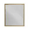 Зеркало CEZARES INTERNI 800x900 CZR-SPC-INT-800-900-LED-TCH-WARM-BORO с подсветкой, сенсорном и подогревом, брашированное золото