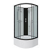 Картинка анонса товара «душевая кабина niagara classic ng-6709-14bk (1000х1000х2000) высокий поддон (45см) стекло прозрачное черные профиля 67091414bk»