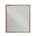 Зеркало CEZARES INTERNI 800x900 CZR-SPC-INT-800-900-LED-TCH-WARM-BORO с подсветкой, сенсорном и подогревом, брашированное золото Зеркало CEZARES INTERNI 800x900 CZR-SPC-INT-800-900-LED-TCH-WARM-BORO с подсветкой, сенсорном и подогревом, брашированное золото