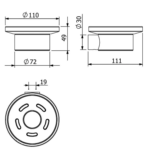 Мыльница Kludi VELA R 58985N1 брашированная бронза Мыльница Kludi VELA R 58985N1 брашированная бронза