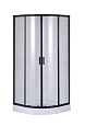 Душевой уголок Taliente 90x90x195см, четверть круга, раздвижной, прозр.стекло 6мм, черный профиль TA-09091-1CB Душевой уголок Taliente 90x90x195см, четверть круга, раздвижной, прозр.стекло 6мм, черный профиль TA-09091-1CB