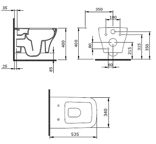 Комплект унитаза BERGES Strati Rimless с инсталляцией NOVUM кнопкой L5 черной SoftTouch, сидение дюр 042449 Комплект унитаза BERGES Strati Rimless с инсталляцией NOVUM кнопкой L5 черной SoftTouch, сидение дюр 042449