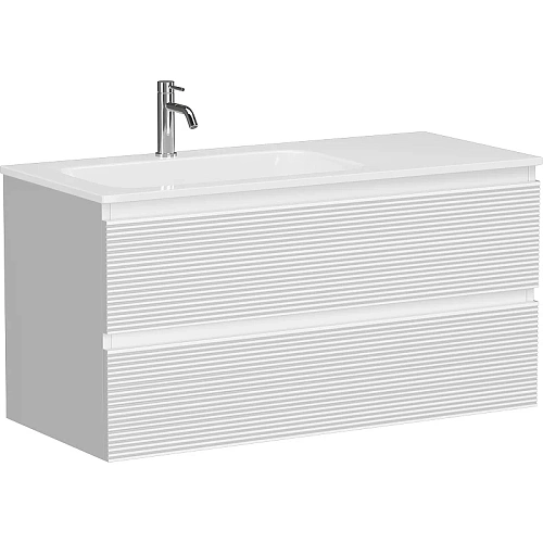 Тумба под раковину Sancos Folk FL100LW левая 995х445х500 Bianco, подвесная Тумба под раковину Sancos Folk FL100LW левая 995х445х500 Bianco, подвесная