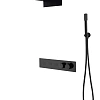 Душевая система Boheme FUSION 131-B с термостатом BLACK встраиваемая Душевая система Boheme FUSION 131-B с термостатом BLACK встраиваемая