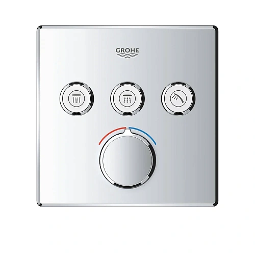 Смеситель для душа GROHE Grohtherm SmartControl на 3 выхода, хром (29149000) внешняя часть Смеситель для душа GROHE Grohtherm SmartControl на 3 выхода, хром (29149000) внешняя часть