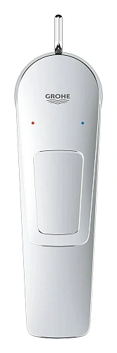 Смеситель для раковины GROHE BauLoop с ограничителем температуры и рычажным донным клапаном, размер 23885001 Смеситель для раковины GROHE BauLoop с ограничителем температуры и рычажным донным клапаном, размер 23885001