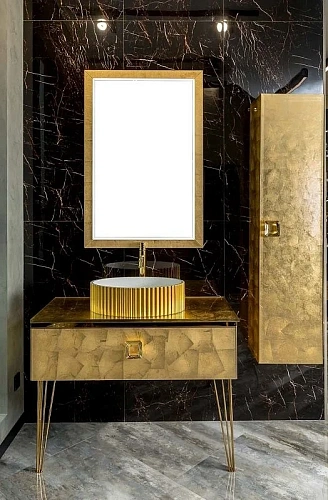 Тумба под раковину Boheme Lucido 100 см Поталь 770-100-Foil Тумба под раковину Boheme Lucido 100 см Поталь 770-100-Foil