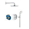Картинка анонса товара «душевая система grohe grohtherm 1000 с душевым гарнитуром и верхним душем tempesta 210, хром (346140 34614001»