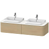 Картинка анонса товара «тумба под раковину duravit happy d.2 plus hp4936b7171 подвесная 160 см средиземноморский дуб»
