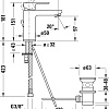 Смеситель для раковины Duravit B.3 B31010001010 Смеситель для раковины Duravit B.3 B31010001010
