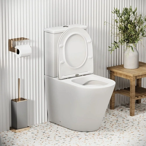 Унитаз напольный GROSSMAN GR-4480MS Color 620x365x810 белый матовый безободковый с тонкой крышкой Унитаз напольный GROSSMAN GR-4480MS Color 620x365x810 белый матовый безободковый с тонкой крышкой