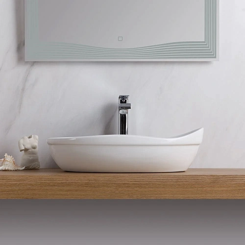 Раковина BelBagno BB1362 525x340 белый Раковина BelBagno BB1362 525x340 белый