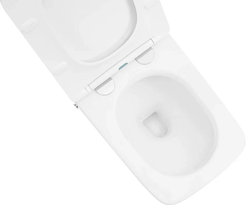 Унитаз приставной ABBER Rechteck AC1213P белый с импульсным смывом с крышкой микролифт Унитаз приставной ABBER Rechteck AC1213P белый с импульсным смывом с крышкой микролифт