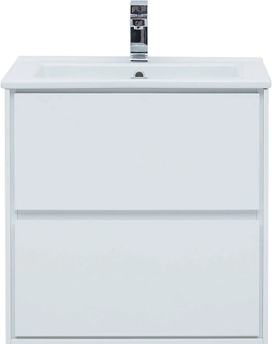 Тумба под раковину Aquanet Милан 65 белый глянец 00339965 подвесная Тумба под раковину Aquanet Милан 65 белый глянец 00339965 подвесная