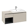 Тумба под раковину Villeroy &amp; Boch Subway 3.0 с подсветкой Cashmere Grey / Cashmere Grey C571L1VN