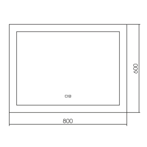 Зеркало Silver mirrors Норма - 2 800х600 подогрев, сенсорный выключатель ФР-00001040 Зеркало Silver mirrors Норма - 2 800х600 подогрев, сенсорный выключатель ФР-00001040