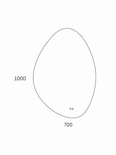 Зеркало Taliente Zled-A с LED-подсветкой, 70x100см, асимметричное, с антизапотеванием TA-Zled-A70100 TA-Zled-A70100a Зеркало Taliente Zled-A с LED-подсветкой, 70x100см, асимметричное, с антизапотеванием TA-Zled-A70100 TA-Zled-A70100a