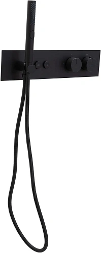 Смеситель для ванны Allen Brau Liberty 5.33010-31 (с внутренней частью, 2 хода) черный матовый Смеситель для ванны Allen Brau Liberty 5.33010-31 (с внутренней частью, 2 хода) черный матовый