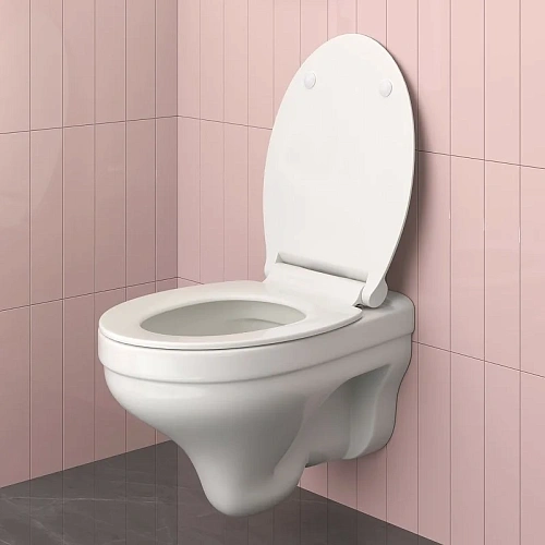 Унитаз подвесной BERGES ALBIT S Rimless сиденье Top Slim SO, микролифт, быстросъемное 082147 Унитаз подвесной BERGES ALBIT S Rimless сиденье Top Slim SO, микролифт, быстросъемное 082147