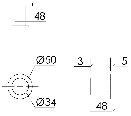 Крючок Sancos Base SC9025CH хром Крючок Sancos Base SC9025CH хром