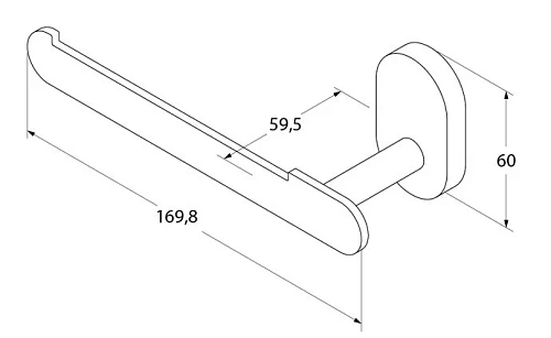 Держатель туалетной бумаги IDDIS Mirro Plus (MRPSB00i43) без крышки Держатель туалетной бумаги IDDIS Mirro Plus (MRPSB00i43) без крышки