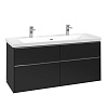 Картинка анонса товара «тумба под раковину villeroy &amp; boch subway 3.0 volcano black / volcano black c60200vl»