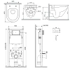 Комплект инсталляции AM.PM Spirit V2.0 IS90151.701900 PrimeFit с клавишей L хром с унитазом Spirit V2.0 Aquaspin Комплект инсталляции AM.PM Spirit V2.0 IS90151.701900 PrimeFit с клавишей L хром с унитазом Spirit V2.0 Aquaspin