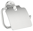 Держатель туалетной бумаги GROHE Essentials, с крышкой, суперсталь (40367DC1) Держатель туалетной бумаги GROHE Essentials, с крышкой, суперсталь (40367DC1)