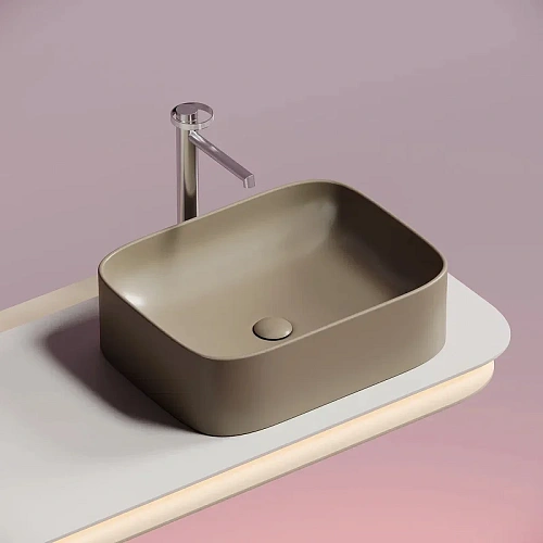 Раковина Ceramica Nova ELEMENT CN6052MC Капучино матовый накладная Раковина Ceramica Nova ELEMENT CN6052MC Капучино матовый накладная