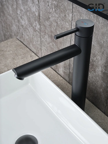 Смеситель для раковины Gid Berlin SS080-BM-D SS080BMD черный матовый Смеситель для раковины Gid Berlin SS080-BM-D SS080BMD черный матовый