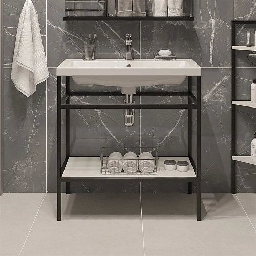 Консоль с раковиной DIWO Смоленск 80 Como 80 483903 Консоль с раковиной DIWO Смоленск 80 Como 80 483903