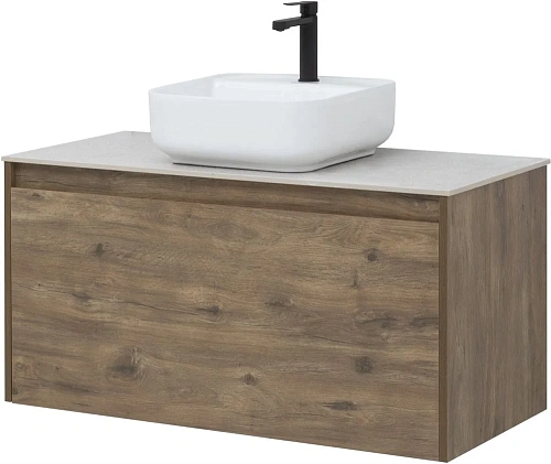 Тумба под раковину Aquanet Nova Lite 100 дуб рустикальный (1 ящик) 00249520 Тумба под раковину Aquanet Nova Lite 100 дуб рустикальный (1 ящик) 00249520